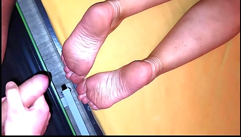 Foot fetish sex in my mother’s home amateur clip 2