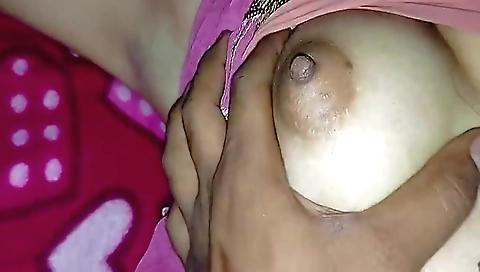 Indian wife makes her husband happy with her own pussy