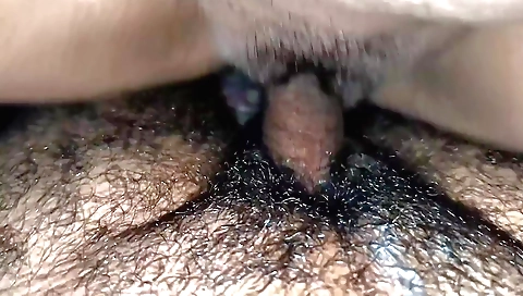 Indian chick gets her hairy pussy rammed by her lover