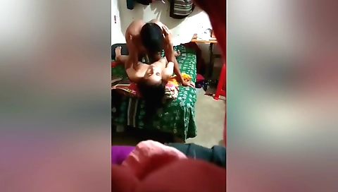 Indian brunette gets fucked from behind on the webcams