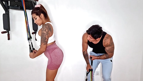 Indian amateur tattooed girl fucked her neighbor's ass