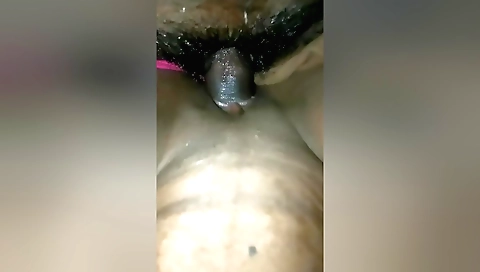 Indian girl gets her face lip filled with her boyfriend's mouth