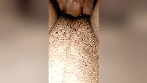Indian girl with hairy pussy does anal sex in her house