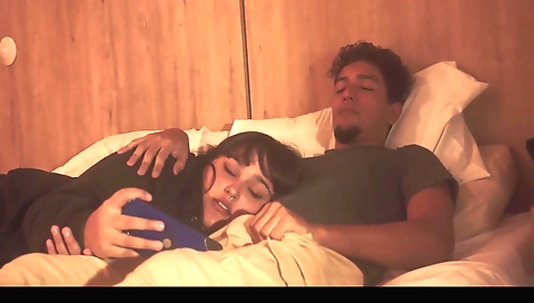 Amateur stepsister makes her friend and her boyfriend watch