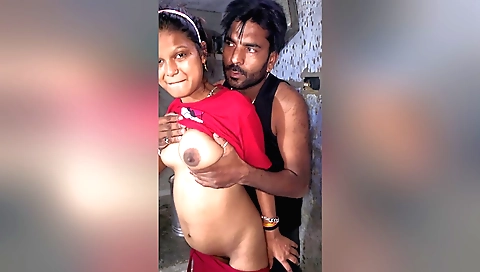 Indian teen in a village with a hot girl sex video
