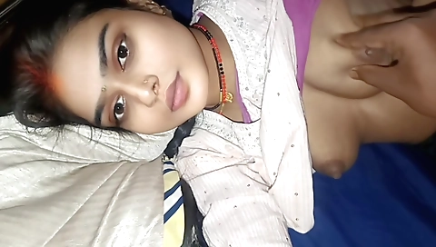 Indian brunette with round ass is having sex with her stepbrother