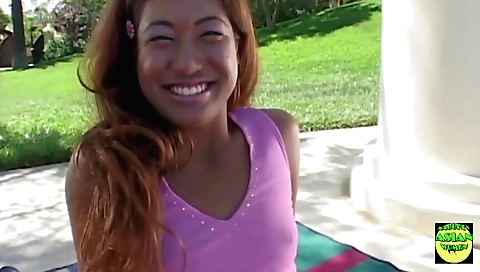 Redheaded indian gets fingered and fucked in her ass
