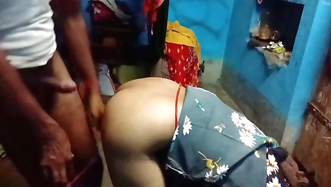 Amateur brunette is receiving a handjob from her boyfriend