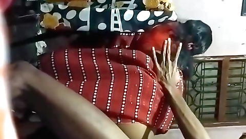 Indian brunette cheating her neighbor on web camera