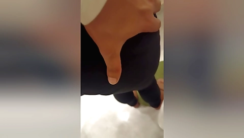 Indian big ass girl in black jeans in pov sex video