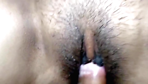 Indian girl has a hairy pussy and a tight pussy hole in the video