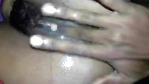 Indian amateur girl shows her hairy ass in porn video