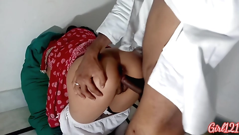 Hot brunette is having her bestie sex with a doctor