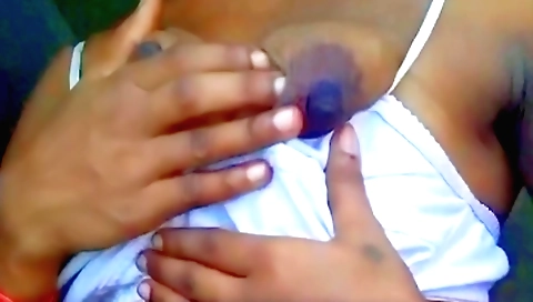 Desi babe wearing a sexy dress is playing with her phone