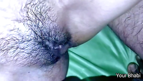 Indian hairy Busty wife with a very hairy pussy 049