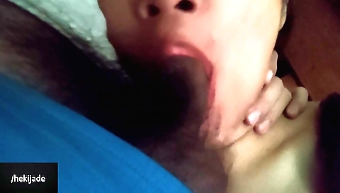 Hot amateur brunette video with blowjob and blowjob