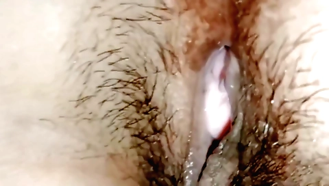 Indian girl has a hairy pussy and gets fucked in the middle