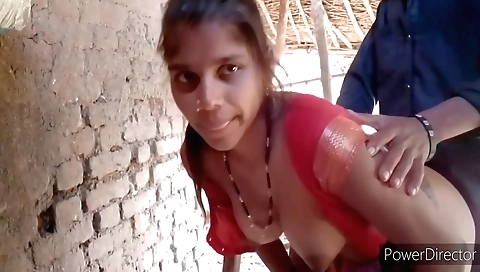 Indian brunette gets her face covered with a dildo
