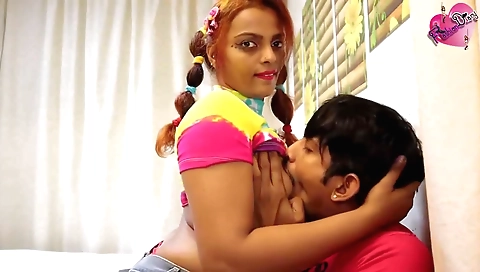 Indian babe gets banged deepthroat by her horny lover
