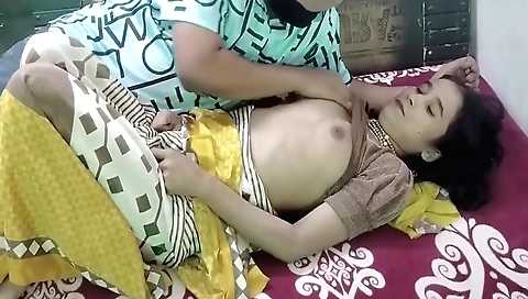 Hot indian teen gets her pussy wet with sweat and moans