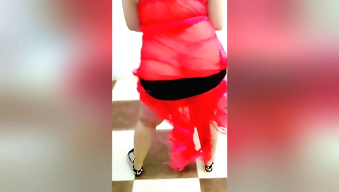 Indian solo female is playing with her mouth in her room