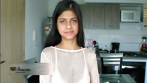Indian teen gets fucked and fingered in a deepthroat scene