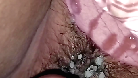 Indian girl with shaved and hairy pussy gets fucked