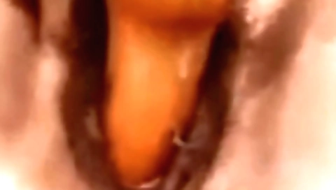 Hairy indian girl masturbates and rides dildo on her belly