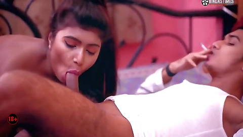 Indian faceless bhabhi makes him moan with pleasure