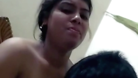 Indian hottie with big tits fucks in various positions