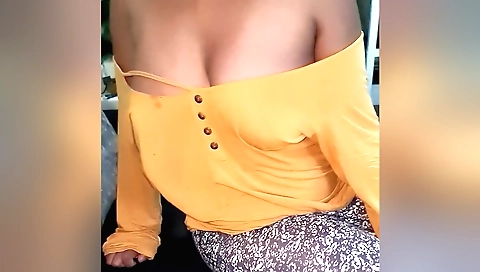 Indian stepsister shakes her perfect tits on solo video