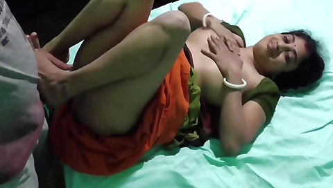 Indian chick gets her pussy and feet fucked by boyfriend