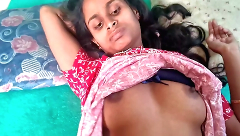 Sexy hairy indian amateur gets on top of her lover