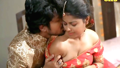 Busty Indian brunette and her friend enjoys a sensual sex