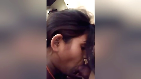 Busty indian chick with a shaved pussy takes off a shirt